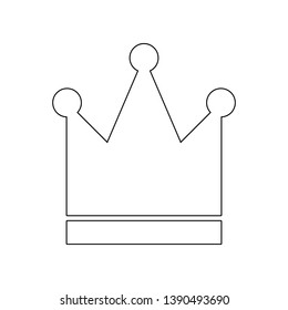 crown icon. Element of web for mobile concept and web apps icon. Outline, thin line icon for website design and development, app development