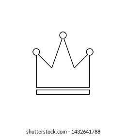 crown icon. Element of web for mobile concept and web apps icon. Outline, thin line icon for website design and development, app development
