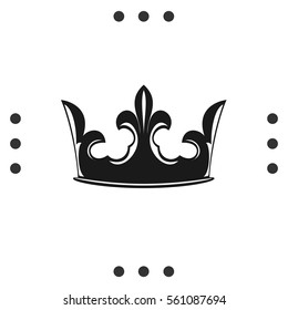Crown icon. Elements for logo, label, game, hotel, an app design. Royal king, queen, princess crown.
