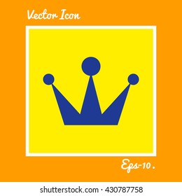 Crown Icon. Eps-10.