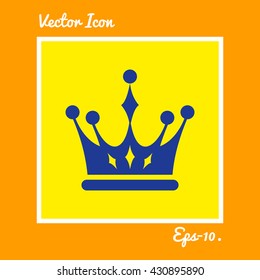 Crown Icon. Eps-10.