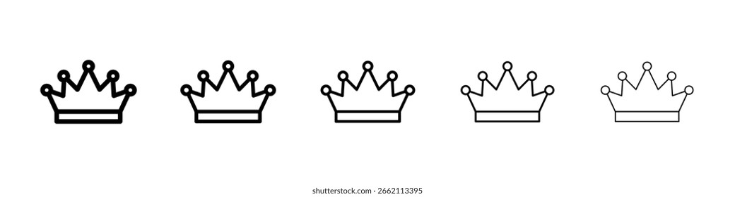 Crown icon filled flat sign concept for web design.