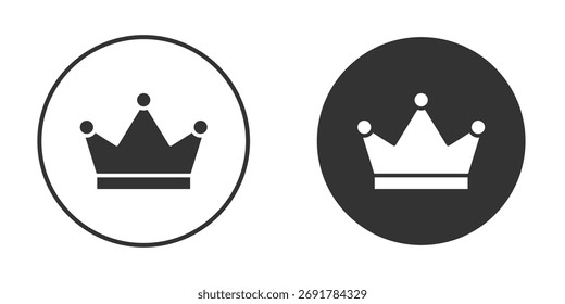 Crown icon. filled flat sign for mobile concept. Vector graphics
