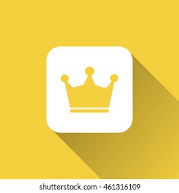 crown icon. flat design