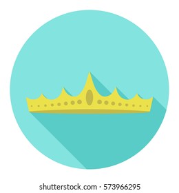 crown. icon. flat design.