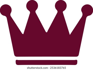 Icono de la corona. Diseño plano estilo eps 10 Ilustración vectorial.