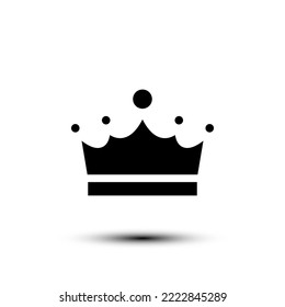 Icono de la corona. ilustración vectorial de diseño plano para web y móvil