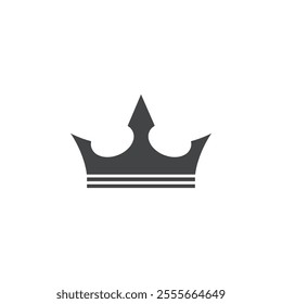 crown icon flat filled vector symbol