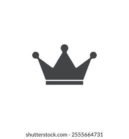 crown icon flat filled vector symbol