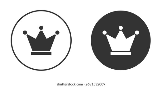 Krone Symbol flach. Illustration, Symbol für einzelne Vektorzeichen