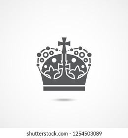 Crown Icon in flat style