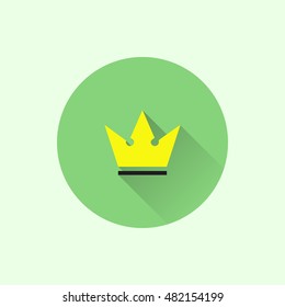 crown icon. flat style