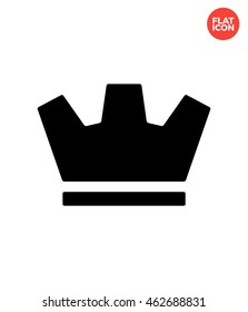 Crown Icon Flat Style Isolated Vector Illustration