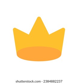 crown icon flat style vector