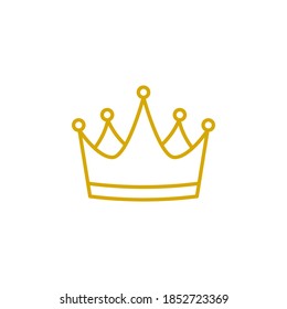 Crown icon flat vector illustration