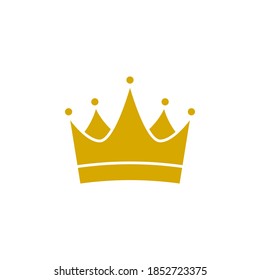 Crown icon flat vector illustration