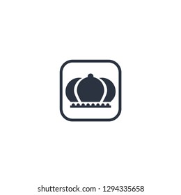 crown icon. in frame vector illustration - Vector