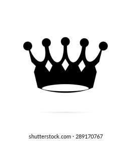 Crown icon. Geometric vector