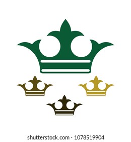 Crown icon green template