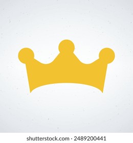 Crown Icon. heraldic prince throne royal king symbol. Stock vector illustration isolated on white background.