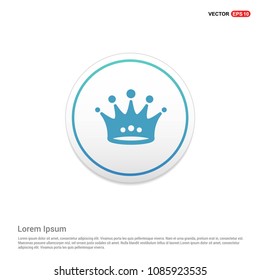 Crown icon Hexa White Background icon template