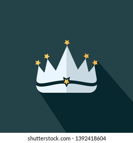 Crown icon illustration - Flat style illustration