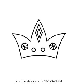 Crown icon illustration isolated vector sign symbol