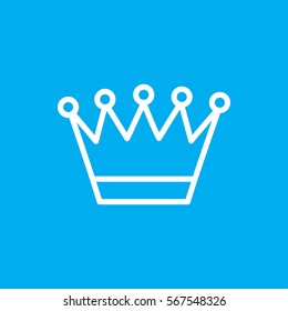 crown icon illustration isolated vector