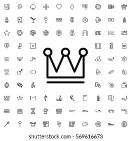 Crown icon illustration isolated vector sign symbol