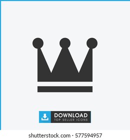 Crown icon illustration isolated vector sign symbol