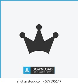 Crown icon illustration isolated vector sign symbol