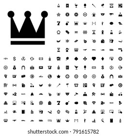 Crown icon illustration isolated vector sign symbol. editable casino icons vector set.