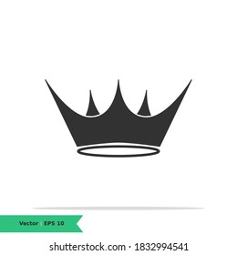 Crown Icon Illustration Logo Template. Winner, Victory Sign Symbol. Vector Flat Icon EPS 10