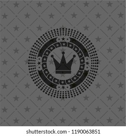 crown icon inside black badge