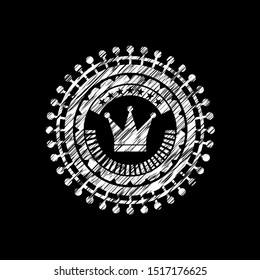 crown icon inside chalk emblem