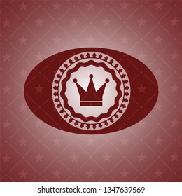 crown icon inside red icon or emblem