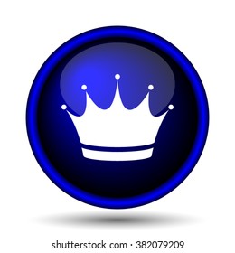 Crown icon. Internet button on white background. EPS10 vector