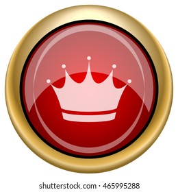 Crown icon. Internet button on white background. EPS10 vector.
