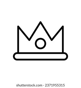 Crown icon isolate on white background vector stock illustration.