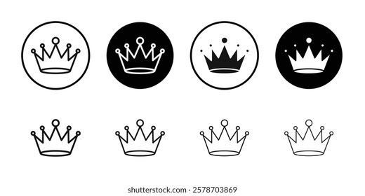 Crown icon Isolated flat vector in outline