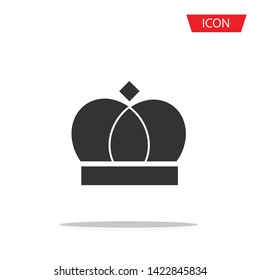 crown icon isolated on white background.