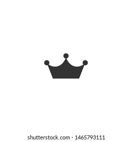 Crown icon isolated on white. Royal, luxury, vip, first class sign. Winner award. Monarchy, authority, power symbol.  Vector simple illustration. 