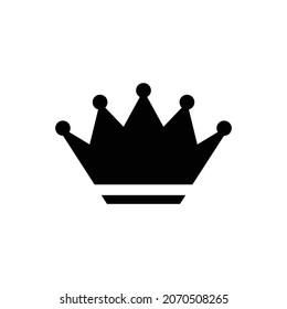crown icon isolated on white background