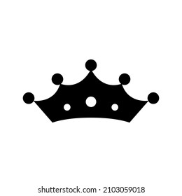 Icono de la corona aislado en fondo blanco
