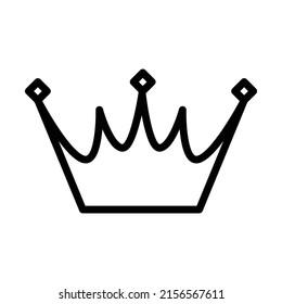 Crown icon isolated on white background