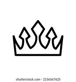 Crown icon isolated on white background