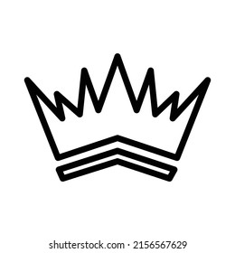 Crown icon isolated on white background
