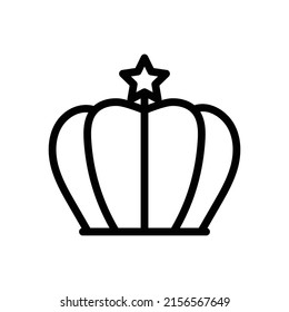 Crown icon isolated on white background