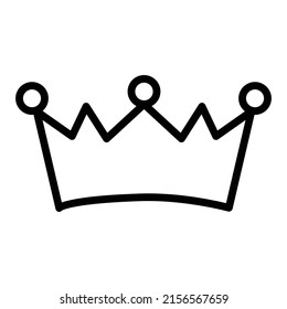 Crown icon isolated on white background