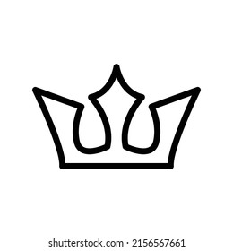 Crown icon isolated on white background